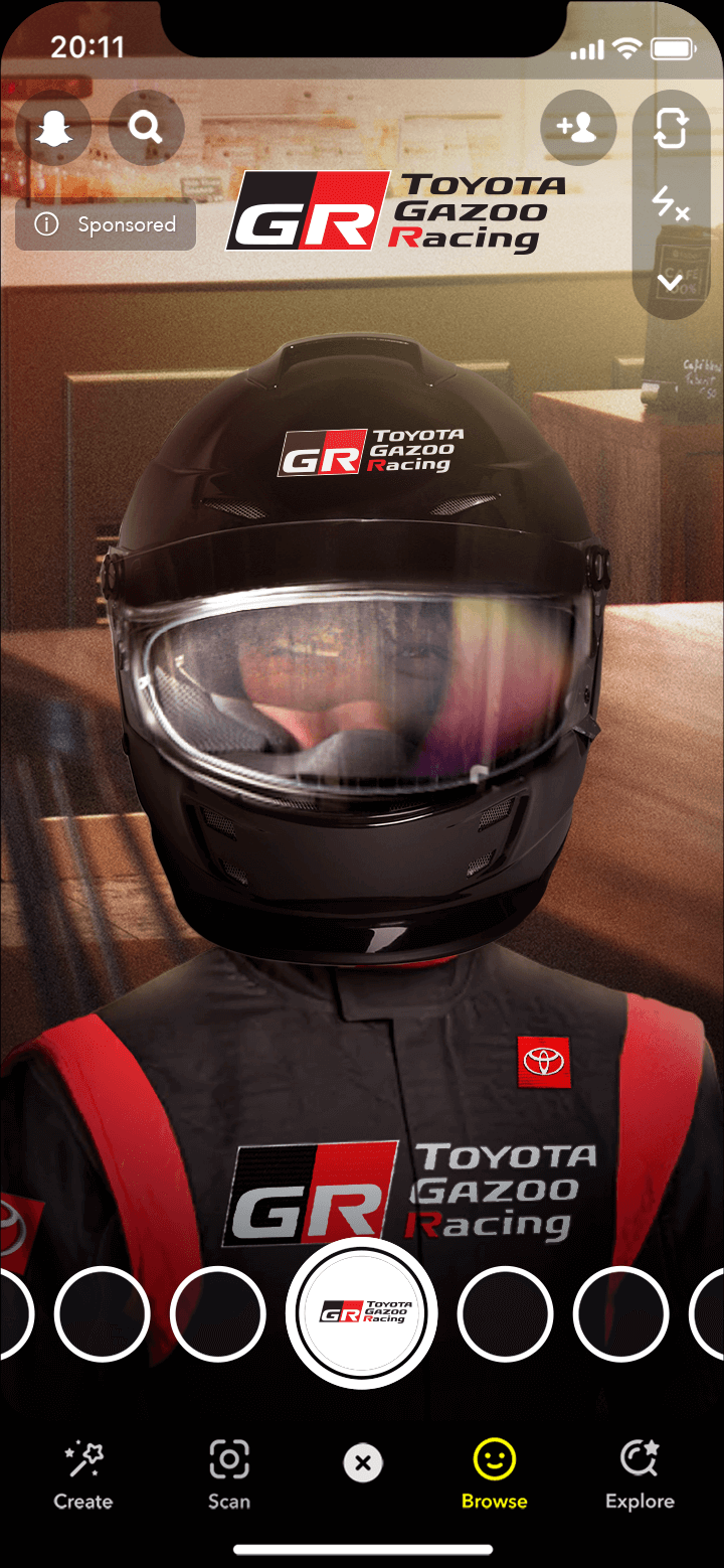 Toyota Selfie 1 Helmet Racer