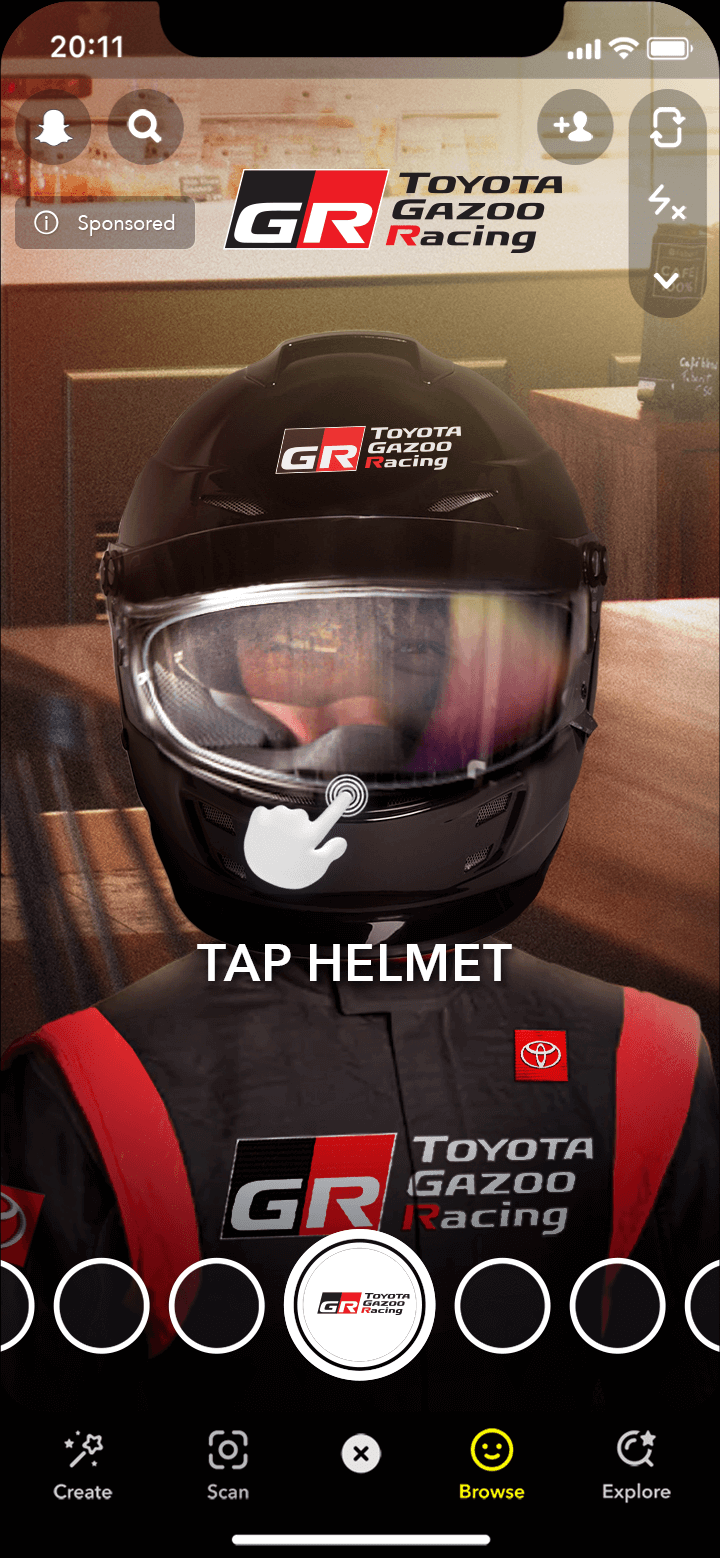 Toyota Selfie 2 Helmet Racer