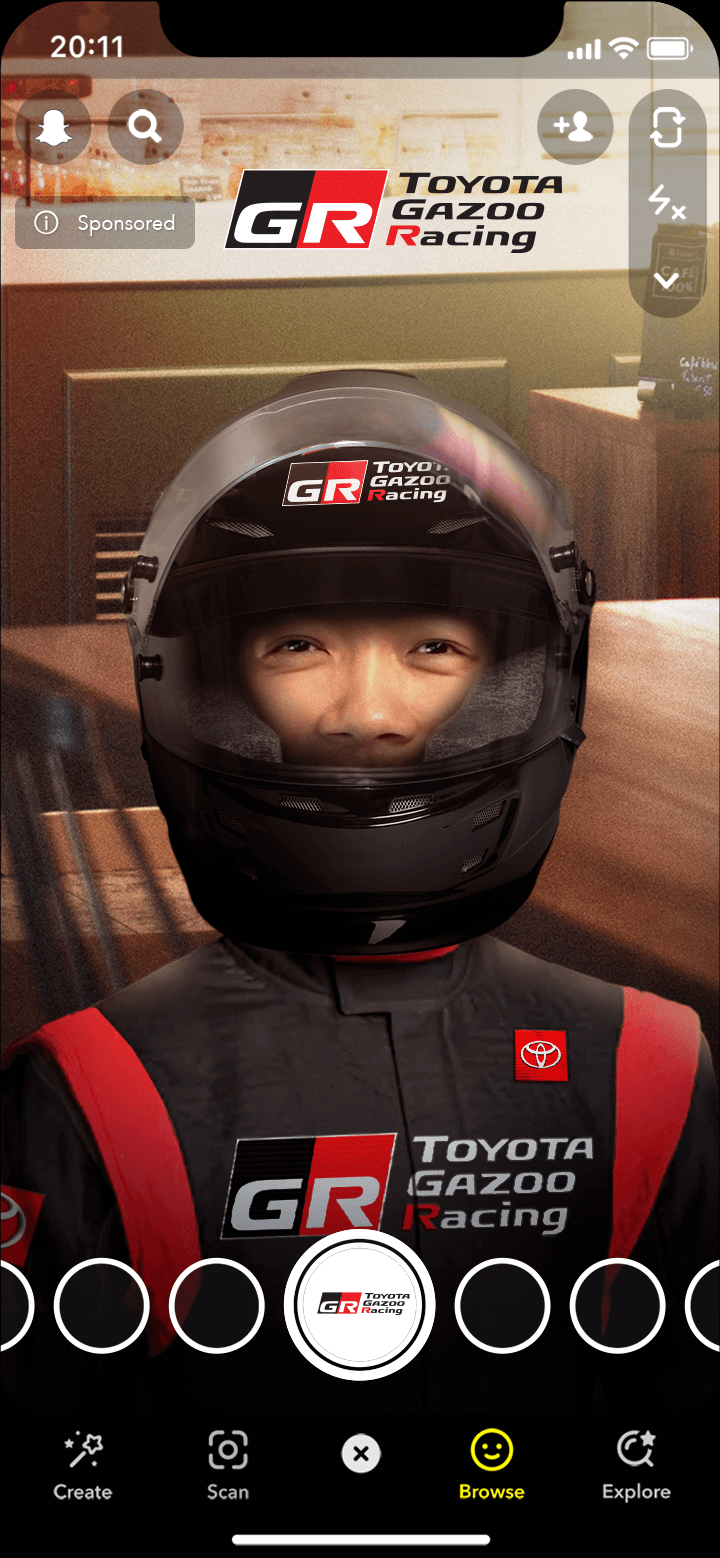 Toyota Selfie 3 Helmet Racer