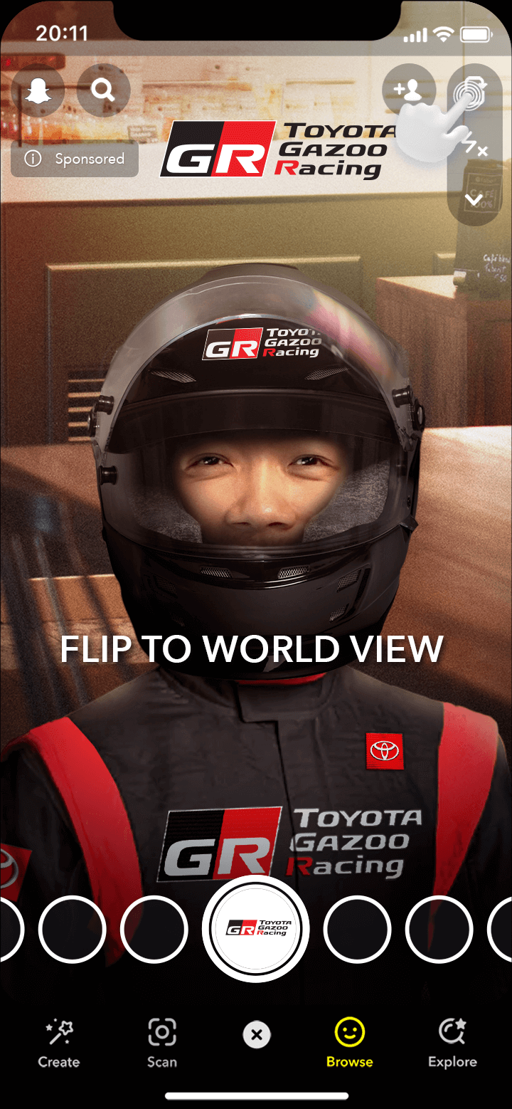 Toyota Selfie 4 Helmet Racer